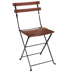 Biga Katlanır Metal Sandalye Ahşap Oturum