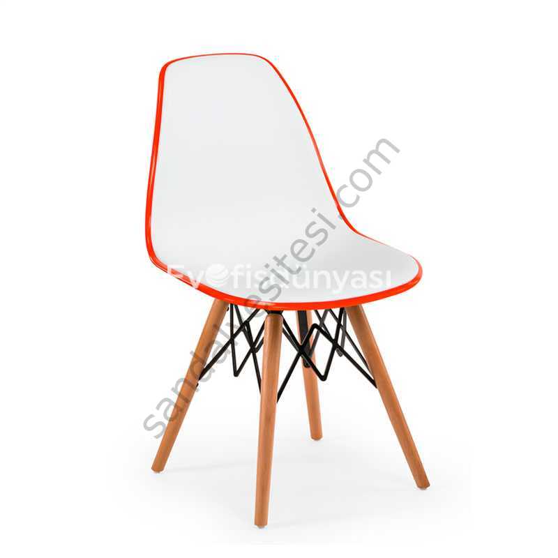 Veos Ahşap Ayaklı Plastik Sandalye 04