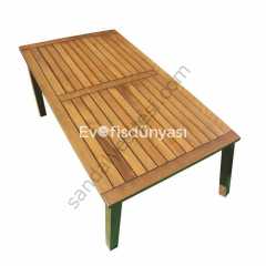 Bodrum Ahşap Sabit Ayaklı Masa 80x120