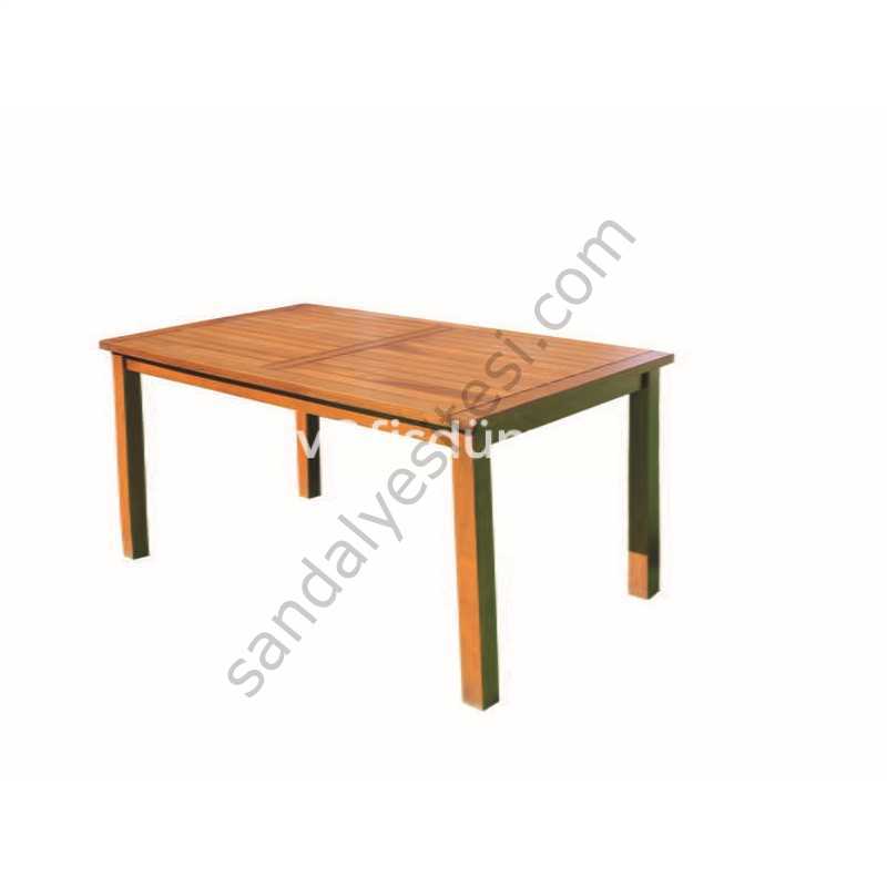 Bodrum Ahşap Sabit Ayaklı Masa 80x120