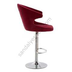 Buket Bar Sandalyesi Bordo