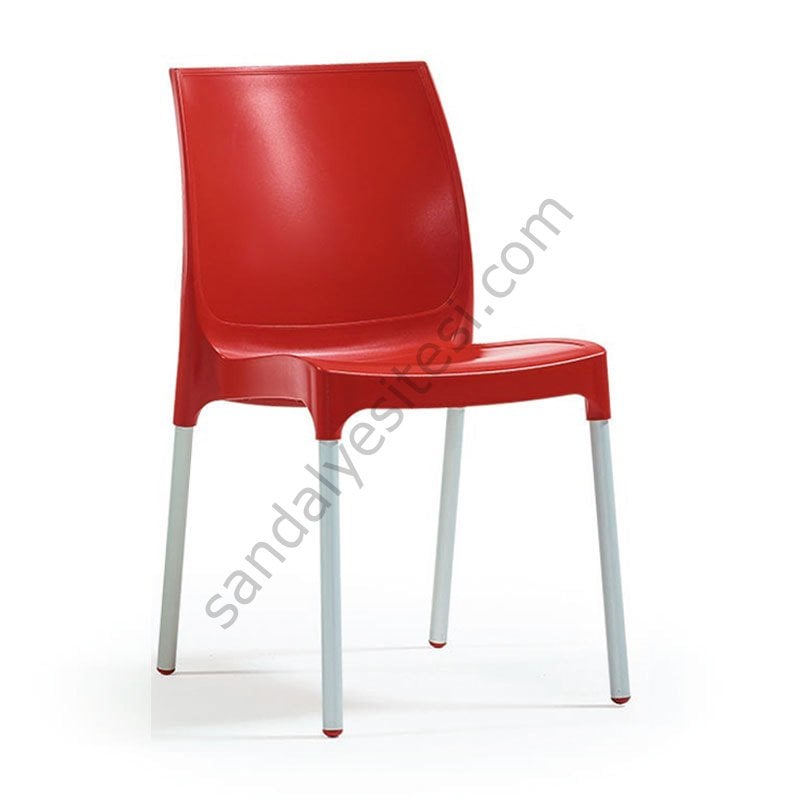 Lermi Alüminyum Ayaklı Plastik Sandalye