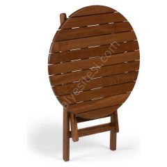 World Katlanır Ahşap Yuvarlak Masa 120'lik