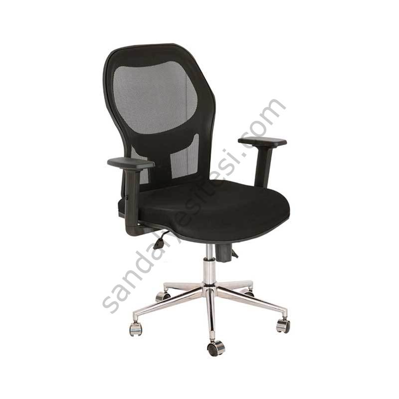Lotus Fileli Çalışma Koltuğu Siyah
