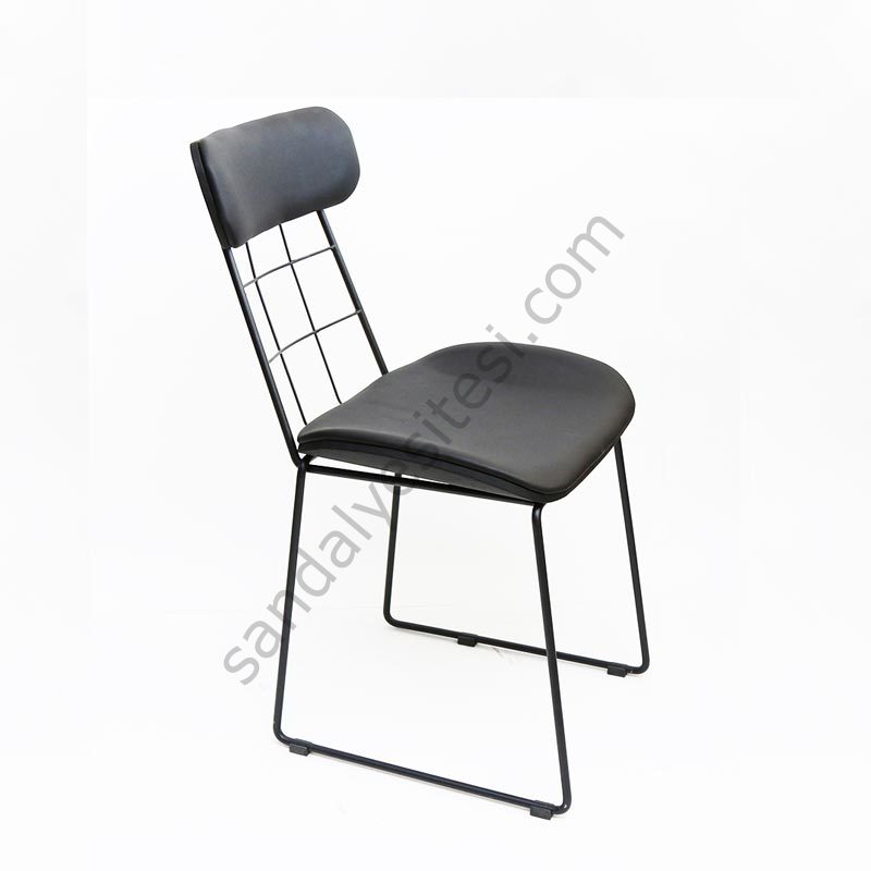 Zenit Metal Sandalye Siyah
