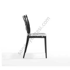 Davet PP Plastik Sandalye Siyah