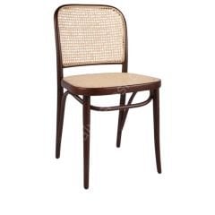 Draf Hazeranlı Thonet Sandalye Siyah