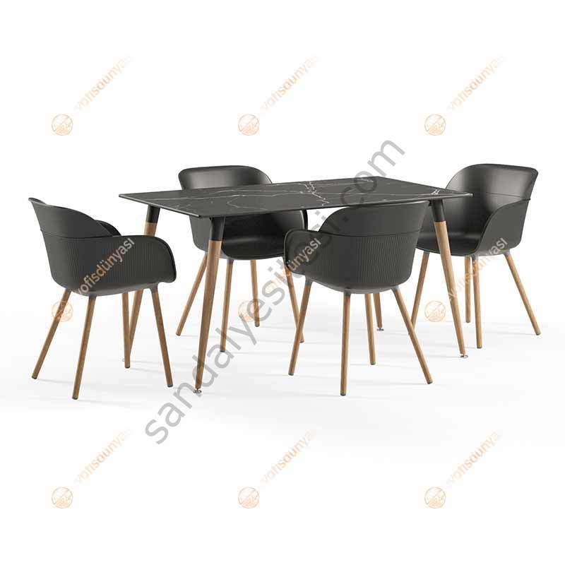 Ekvador 90x150 cm 4 Kişilik Masa Takımı
