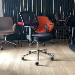 Nitro Krom Ayaklı Çalışma Koltuğu