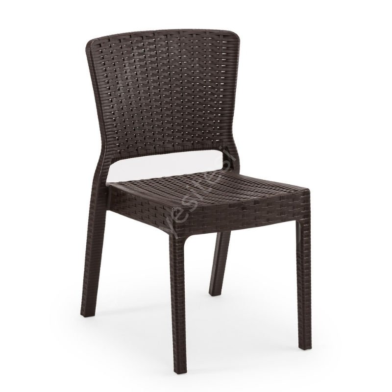 Feyza Rattan Görünümlü Sandalye K.Kahve