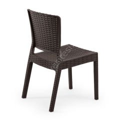 Feyza Rattan Görünümlü Sandalye K.Kahve