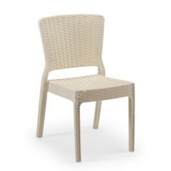 Feyza Rattan Görünümlü Sandalye S.Kahve