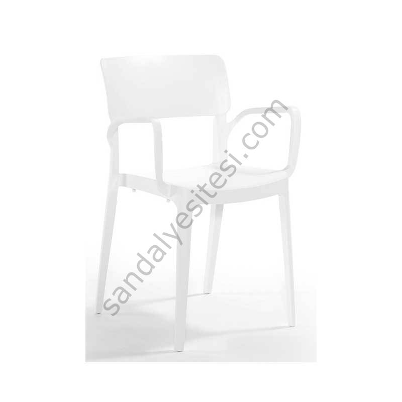 Panor Pp Kollu Sandalye Beyaz