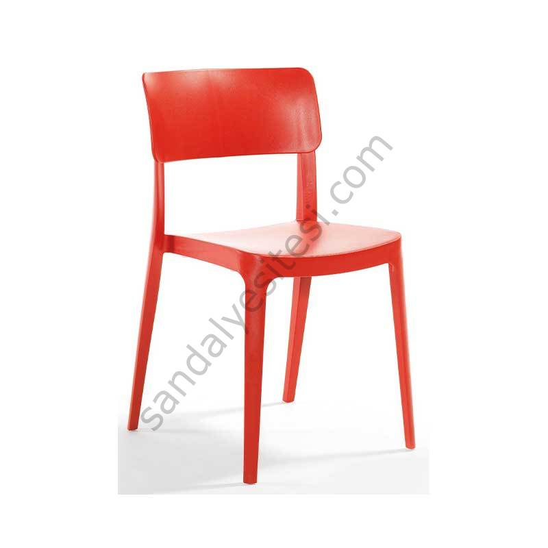 Panor PP Plastik Sandalye Kırmızı