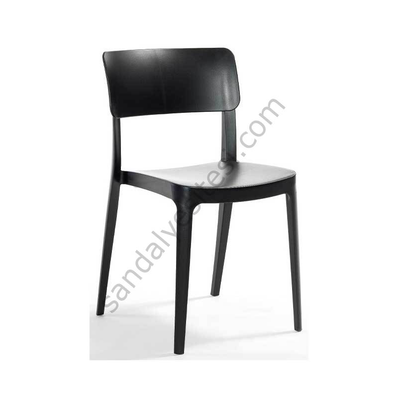 Panor PP Plastik Sandalye Siyah