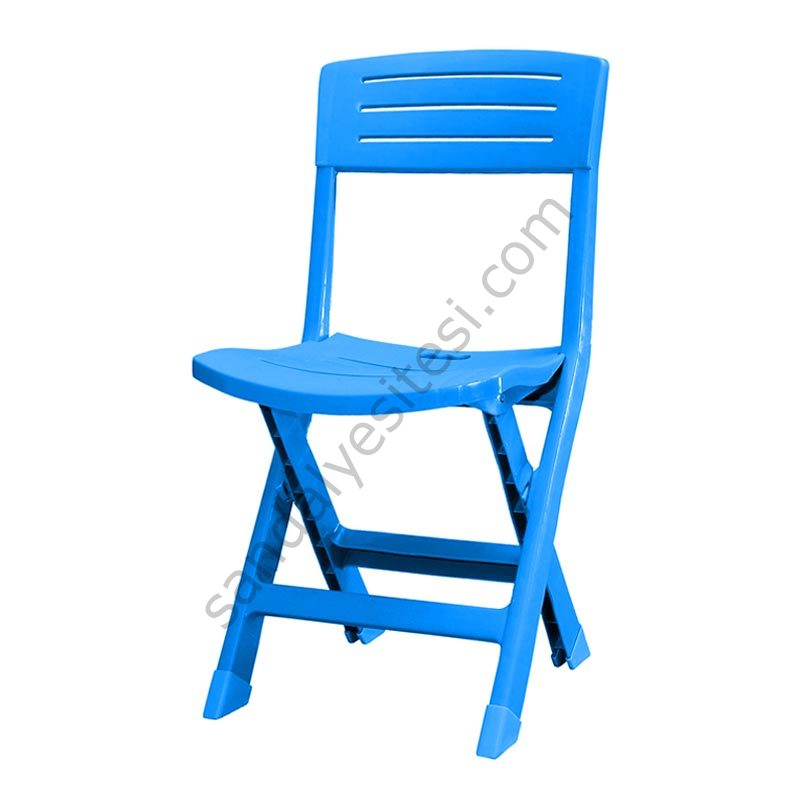 Glen Katlanır Plastik Sandalye Mavi