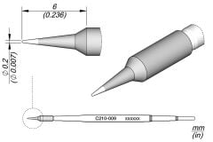 Jbc C210-009 İnce Havya Ucu