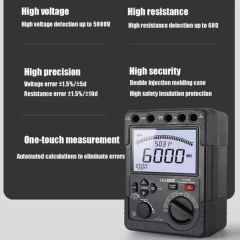 Cem DT-6605 5000V İzolasyon Direnci Test Cihazı