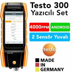 Testo 300 Baca Gaz Analiz Cihazı  (Akıllı Dokunmatik Ekran)