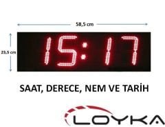 Büyük Led Ekran Dijital Saat Ve Termometre