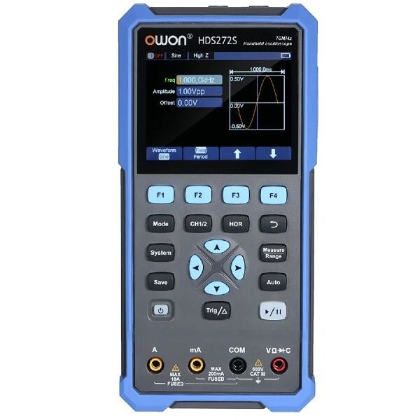 Owon HDS272S 3in1 El Tipi Osiloskop Multimetre Sinyal Jeneratörü