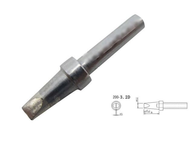 Quick 200-3,2D 203H Havya İçin 3.2mm Havya Ucu