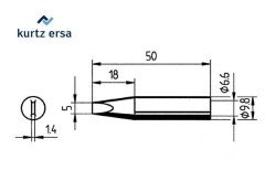 Ersa 832VDLF RDS80 İçin Havya Ucu