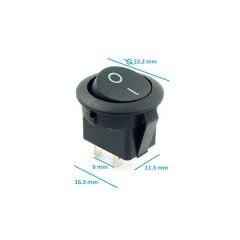 2Pin Yuvarlak On/Off Rocker Switch Anahtar