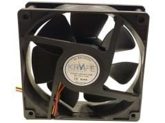 Krafe 120x120x25 12V DC 3 Kablolu Rulmanlı Fan