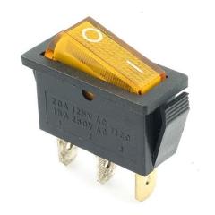 3Pin Dar On-Off Işıklı Rocker Switch Anahtar
