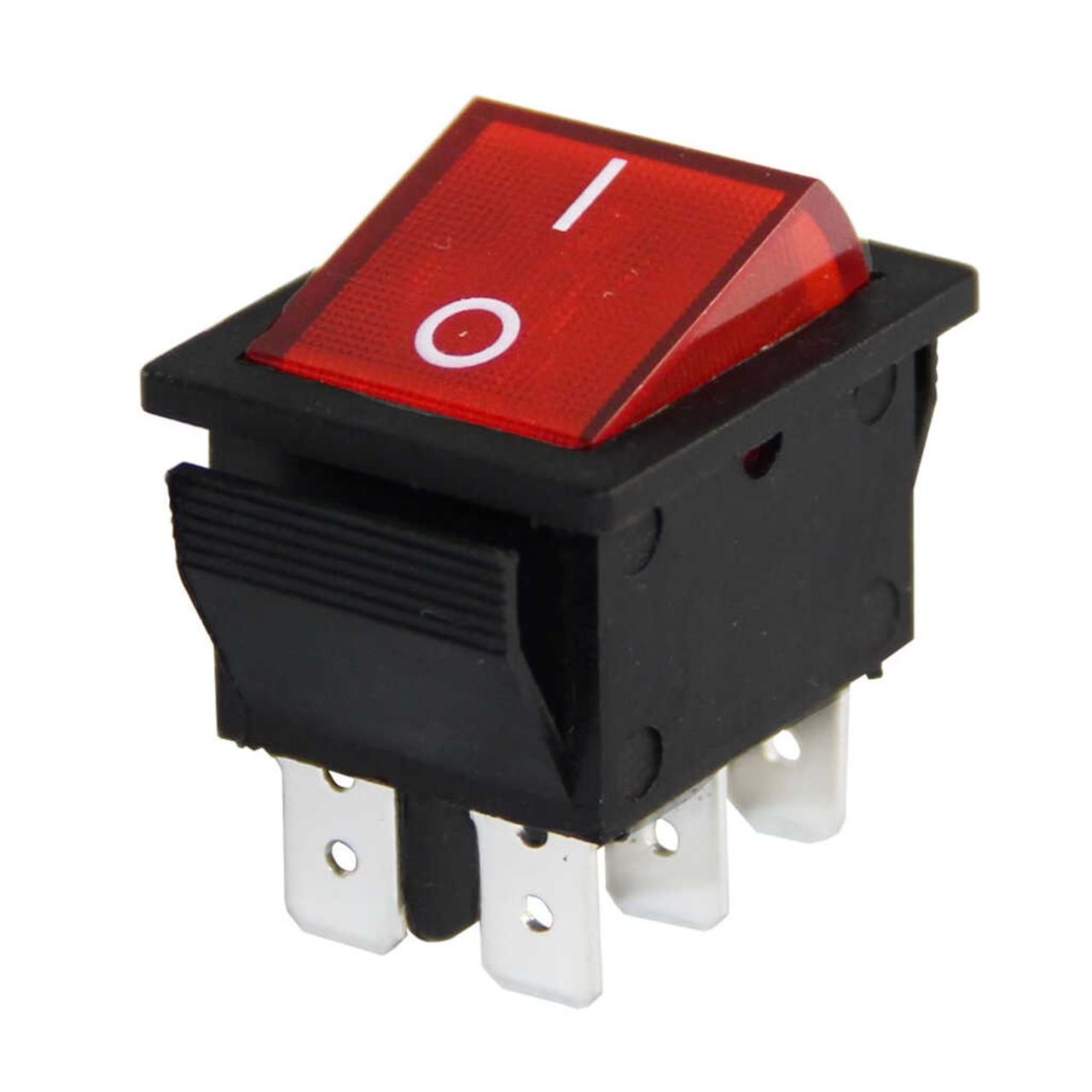 6Pin On-Off Geniş Işıklı Rocker Switch Anahtar
