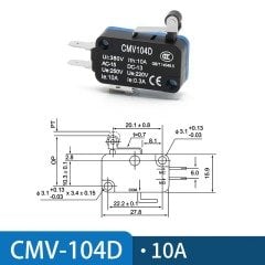 Cntd Kısa Makaralı Micro Switch