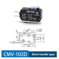 Cntd Kısa Paletli Micro Switch Anahtar