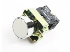 XB2-BA11 Beyaz 22mm Metal Yaylı Buton
