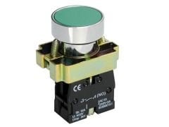 XB2-BA31 Yeşil 22mm Metal Yaylı Buton