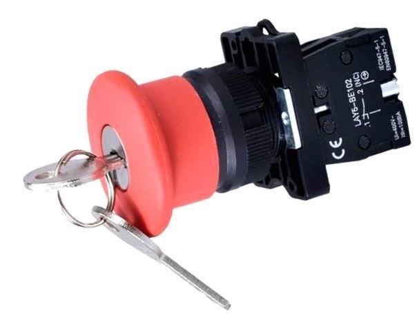 Xb2-Es142 Plastik Kalıcı Anahtarlı Acil Stop Butonu