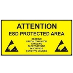 Antistatik ESD Koruma Alanı Tabelası İngilizce