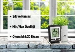 TFA 30.3040 Zoom İç Dış Kablosuz Termometre