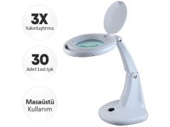 2015 3X Ledli Masaüstü Büyüteç