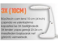 2015 3X Ledli Masaüstü Büyüteç