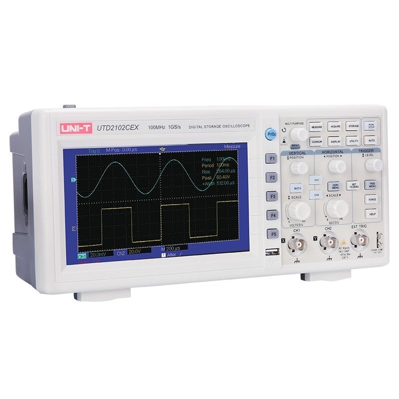 UNIT UTD 2102CEX 100MHz Çift Kanal Dijital Osiloskop
