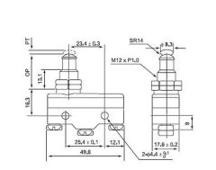Cntd CM-1307 Uzun Vidalı Pim Mikro Switch
