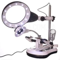 MG16130-108C Büyüteçli Bord Tutuculu Havya Standı