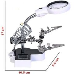 MG16127AC1 Ledli Büyüteçli Bord Tutuculu Havya Standı