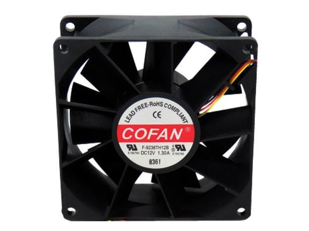 Cofan 92x92x38 12V Dc Çift Rulmanlı Fan