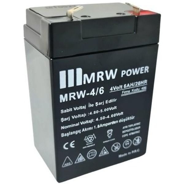 Mrw Power 4V 6A Bakımsız Kuru Akü