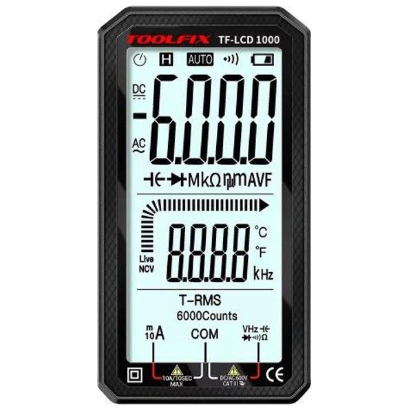 Toolfix TF-LCD 1000 Dijital Multimetre Ölçü Aleti