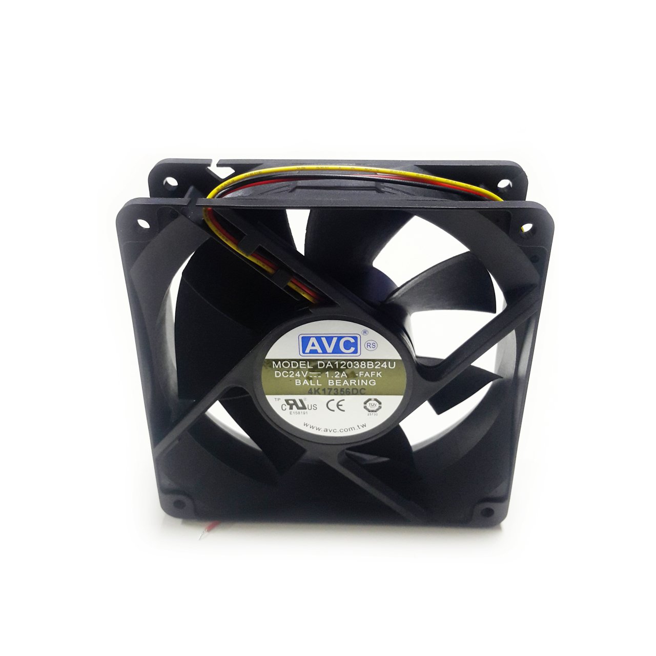 AVC 120x120x38 24VDC 3 Kablolu Rulmanlı Fan