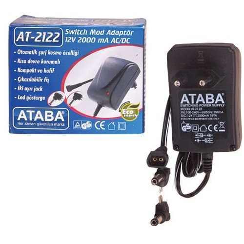 ATABA AT-2122T 12v 2000mAH Switch Mode Adaptör
