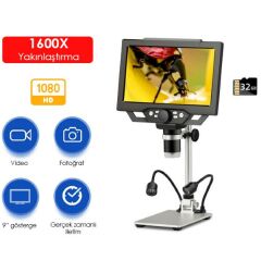 G1600 Plus+ Geniş Ekranlı HD Dijital Mikroskop 1600X
